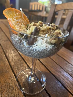 Orange chia pudding  #Veganuary at The Haunt in Savannah