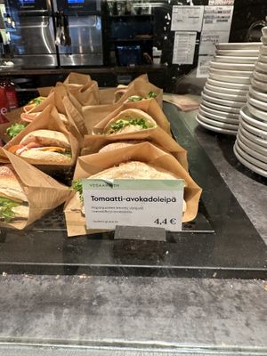 Vegan options  at Espresso House in Rovaniemi