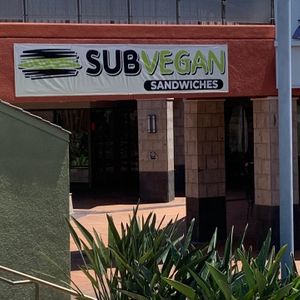 Entrance to restaurant  at SubVegan Sandwiches in Santa Ana