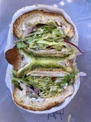 Turkey Pesto Sub  at SubVegan Sandwiches in Santa Ana