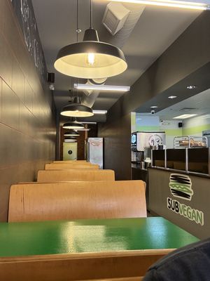 Sitting area  at SubVegan Sandwiches in Santa Ana