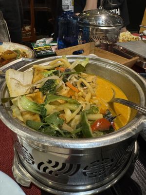 Red curry  at Orient Palace in Benalmadena