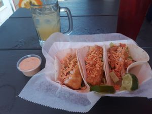 Fishless fosh tacos!!!!🤤 at Mug & Mallet in Ocean City