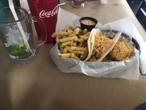 Vegan “Fish” taco   at Mug & Mallet in Ocean City