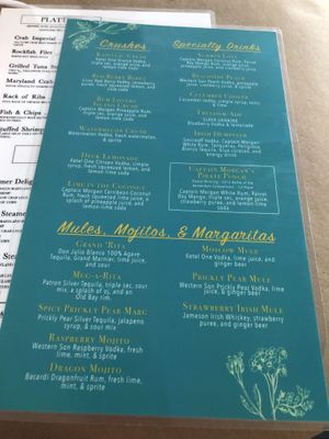 Drink menu   at Mug & Mallet in Ocean City