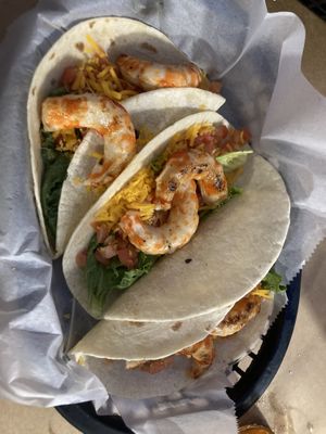 Shrimp tacos!   at Mug & Mallet in Ocean City