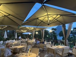 Terrace overlooking the lake   at Le Relais by Villa Castagnola in Lugano