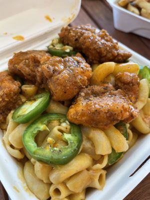 Buffalo chicken & mac  at Project Pollo in Katy