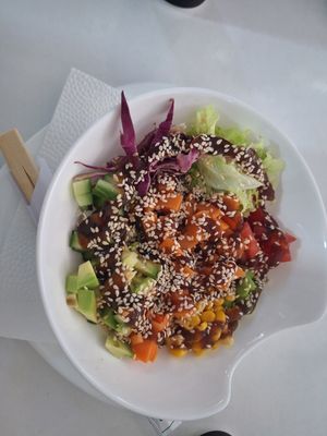 Vegan Poke bowl at oTTo in Ohrid