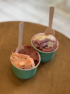 Passion fruit, raspberry coconut  at Gelateria Etta in Seoul