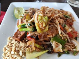 vegan pad thai at Mai Thai in Steamboat Springs