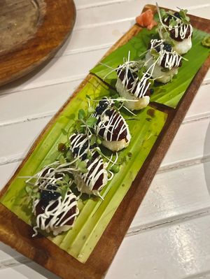 Marinated Tomato Nigiri 🍣   at Santé Spa Cuisine in Bangalore