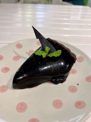 Valrhona chocolate pie   at Santé Spa Cuisine in Bangalore