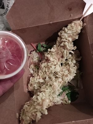 Tom chien xu (cornflake breaded shrimp) at Aroma 33 in Berlin