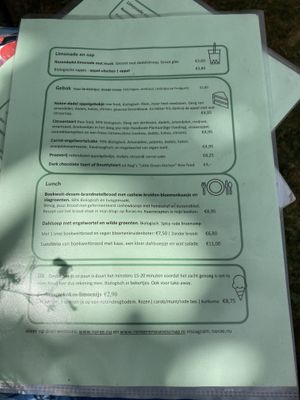 Menu at Florae in Twello