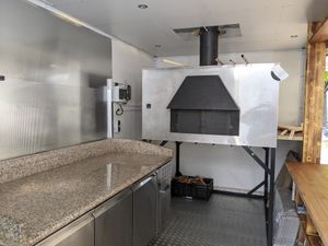 Streamlined prep area. at Pizza Wala  in Berlin