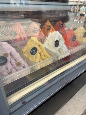 Vegan chocolate and Vanilla also but you can’t see those in the picture   at Let's Spoon in Crete