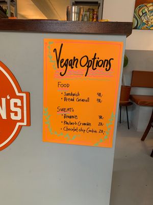 Vegan options at Gudrun's Goodies in Copenhagen