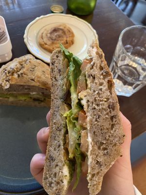 Vegan sandwiches, 10/10. Vegan filet are like vegan chicken   at Gudrun's Goodies in Copenhagen