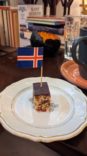 Rice Krispies treat at Gudrun's Goodies in Copenhagen