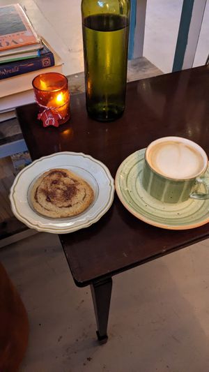 Cinnamon cookie at Gudrun's Goodies in Copenhagen