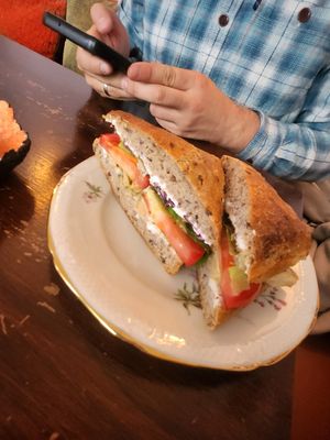 Vegan Sandwich at Gudrun's Goodies in Copenhagen