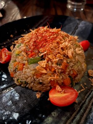 Vegetable fried rice without egg  at Haruki Ramen & Izakaya in Norwalk