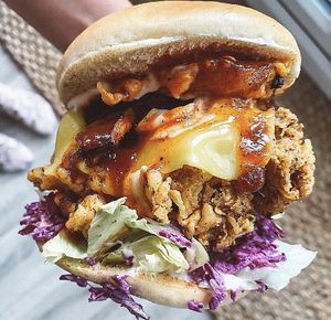 BBQ burger 👌🏼  at The Vegan Kitchen in Birmingham