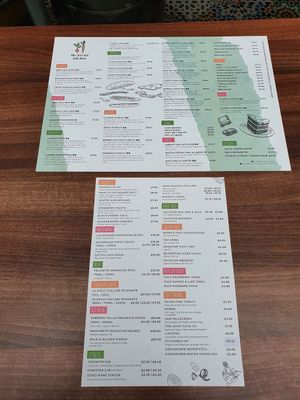 Menu Aug 2021 at The Vegan Kitchen in Birmingham