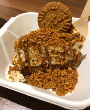 Lotus cheesecake at The Vegan Kitchen in Birmingham