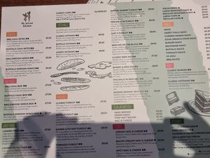 Menu at The Vegan Kitchen in Birmingham