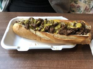Philly cheesesteak  at The Vegan Kitchen in Birmingham