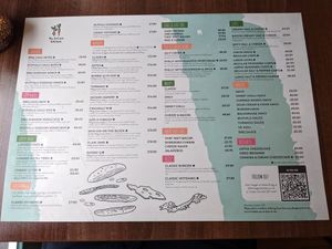 Menu at The Vegan Kitchen in Birmingham