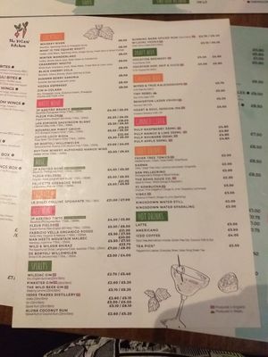 Fab drinks menu - the beers were great. at The Vegan Kitchen in Birmingham