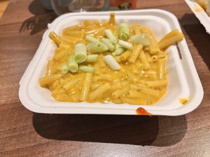 Mac and cheese  at The Vegan Kitchen in Birmingham