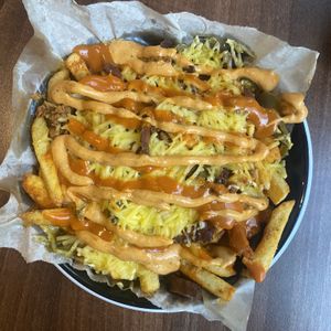 Loaded Dirty Fries #Veganuary at The Vegan Kitchen in Birmingham