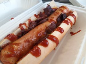 Hot Dawg at The Vegan Kitchen in Birmingham