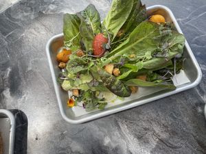 Salad . They don’t cut the end off 🤷‍♀️ at Freya's Diner in St Petersburg