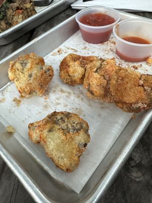 Fried Oyster Mushrooms  at Freya's Diner in St Petersburg