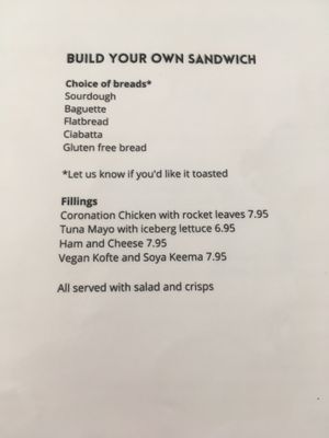 Build Your Own Sandwich. 2021. at Gilmartin's Bakery in Kilmarnock
