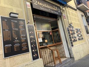 Outside (btw if you search the place on google maps by name, the address is slightly wrong - its on the other side)   at Al Karma2 in Barcelona