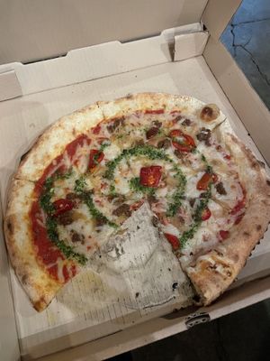 Vegan pizza.   at Coastal Crust in Mount Pleasant