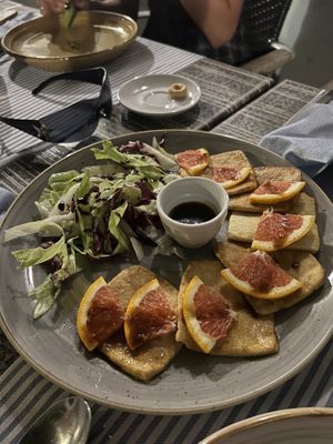 Orange tofu  at Matre in Gallipoli