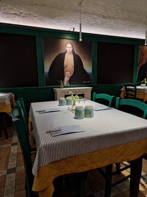 Indoor seating at Matre in Gallipoli