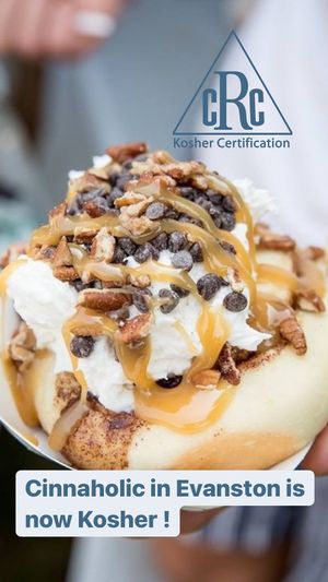 Kosher certified and Vegan  at Cinnaholic in Evanston