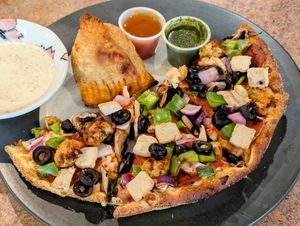 Delivery, All Vegan: Combo Pizza, Samosa at Pizza Twist in Boise
