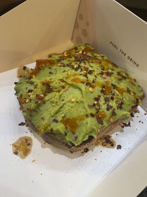 Spicy avo  at Gregory's Coffee in New York City