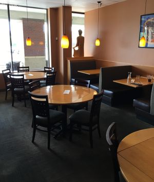 Dining area at King and I Thai in Mendota Heights