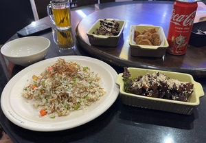 Ginger Rice, Veg Duck and KFC Vege   at Man Yuan Fang in Malacca