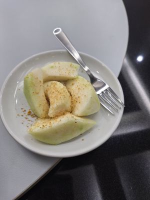 Homegrown guava from the owner at Man Yuan Fang in Malacca